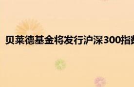 贝莱德基金将发行沪深300指数增强基金，王晓京拟任基金经理