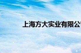 上海方大实业有限公司成立，注册资本1亿元