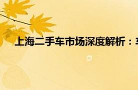 上海二手车市场深度解析：车辆选择、交易流程与购买指南