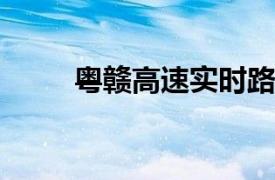 粤赣高速实时路况信息及最新动态