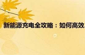 新能源充电全攻略：如何高效、安全地为你的新能源汽车充电？