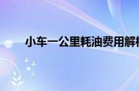 小车一公里耗油费用解析：油耗、油价及成本揭秘